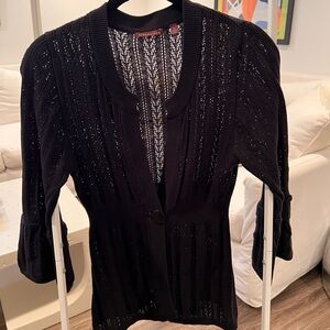 525 America Black Cardigan Sweater